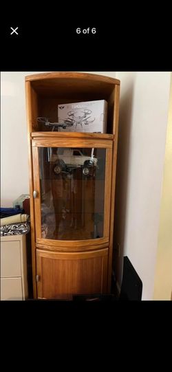 Solid oak cabinets
