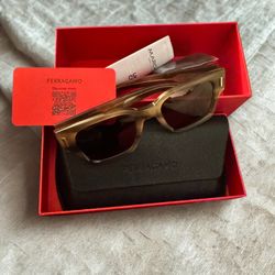 Salvador Ferragamo Tortoiseshell Sunglasses