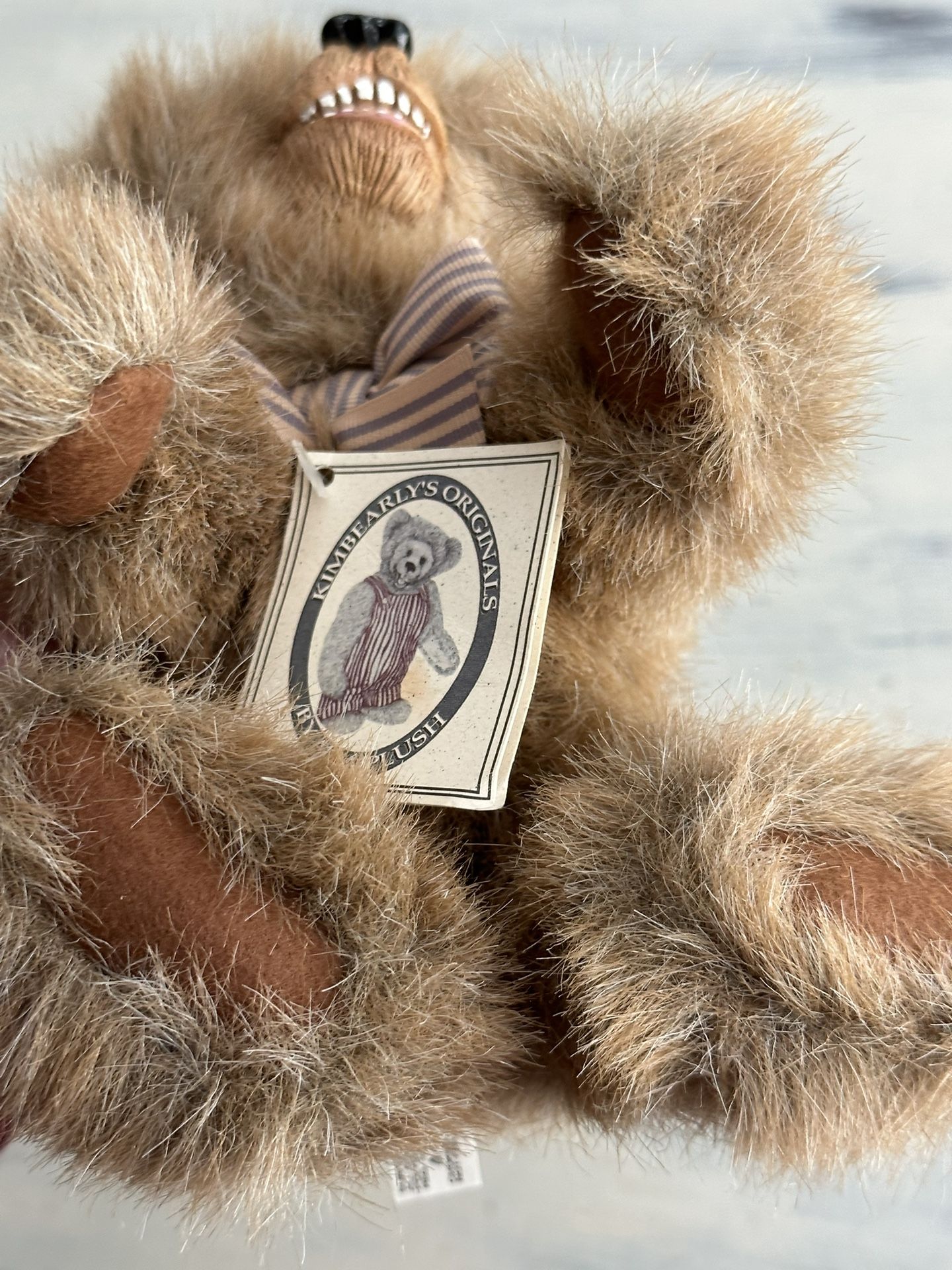VNTG Kimberly's Originals Butch Jointed Teddy Bear Handmade Resin