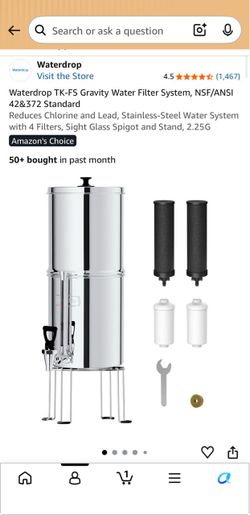 Water drop water filter system