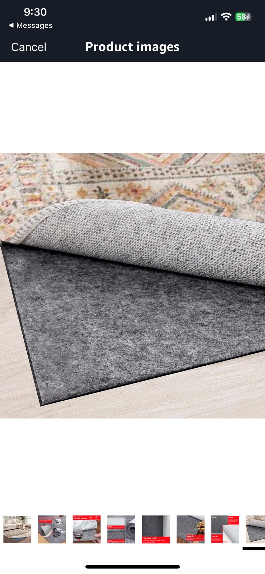 Waterproof Non Slip Rug Pad