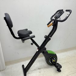 CRROMIX Folding Exercise Bike, 4 in 1 Stationary Bike 16-Level Magnetic Resistance Cycling Bicycle Upright Indoor Cycling Bike for Home Workout 33OLB 