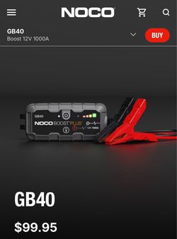 NOCO Boost Plus GB40 Jump Starter