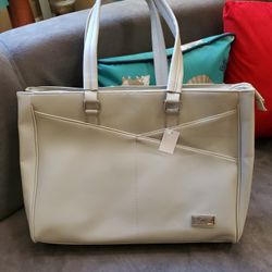 Purse Leather Tote Bag with Laptop compartment 