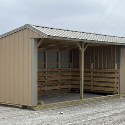 10ft.x24ft. Run-in Shed With Tackroom Horse Barn FOR SALE