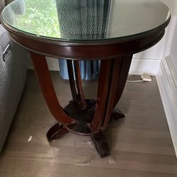 Wood End Table