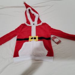 New Holiday Sweater w/ Hood  ~ Big Kids/Petite Womens Size  ~ Tags On