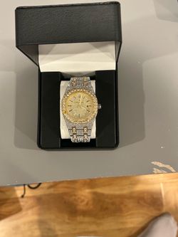 AP gold and silver CZ watch