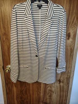 a.n.a Striped Blazer Size XL