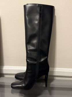 ZARA Black High Knee Boots