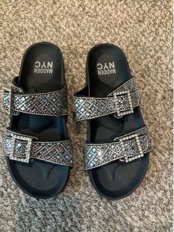 Women’s silver rhinestone sandals