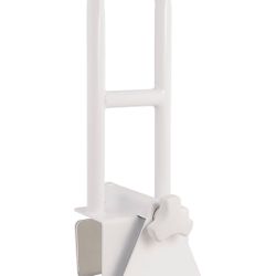 Bathtub Safety Rail Shower Grab Bar Handle, Stainless Steel, White