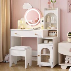 ❤️‍🔥 #E Kids Vanity with Mirror & Lights70