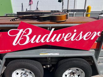Budweiser Bowtie Advertising Sign