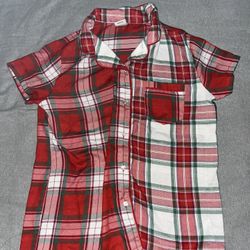 Plaid Pajama Shirt