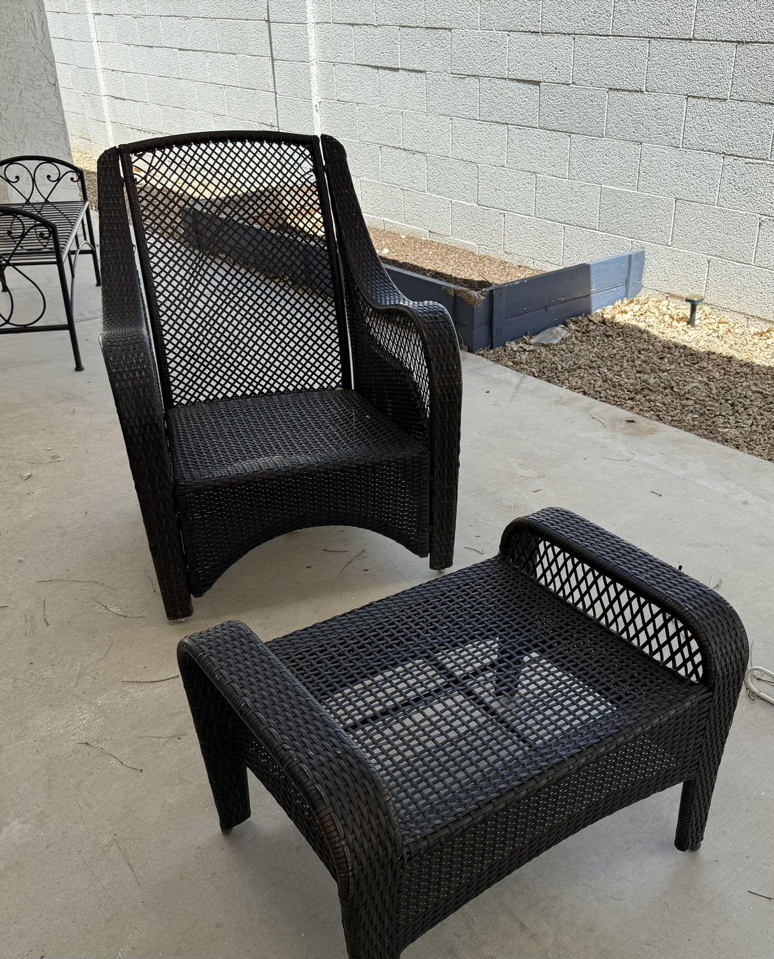 Wicker Chair And Ottoman- Have To Pick Up Today
