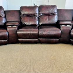 4-Seater Power Recliner Couch with Storage & USB Outlets