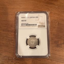 1911 (M44) Japan 20 Sen Silver Coin NGC Graded