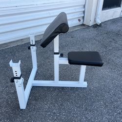 Preacher Curl Bench Arm Curl Weight Weightlifting Bench! Excellent condition!