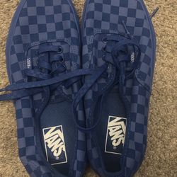Blue Checkered Vans