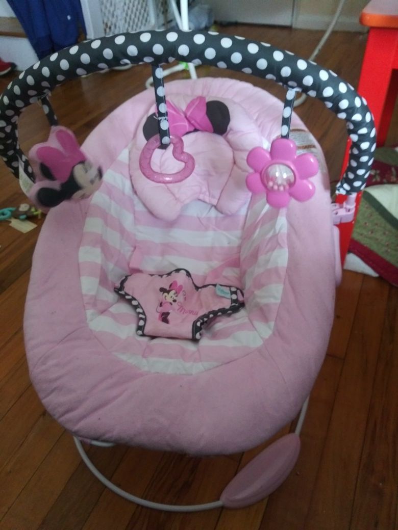 Disney minnie mouse plush bouncer