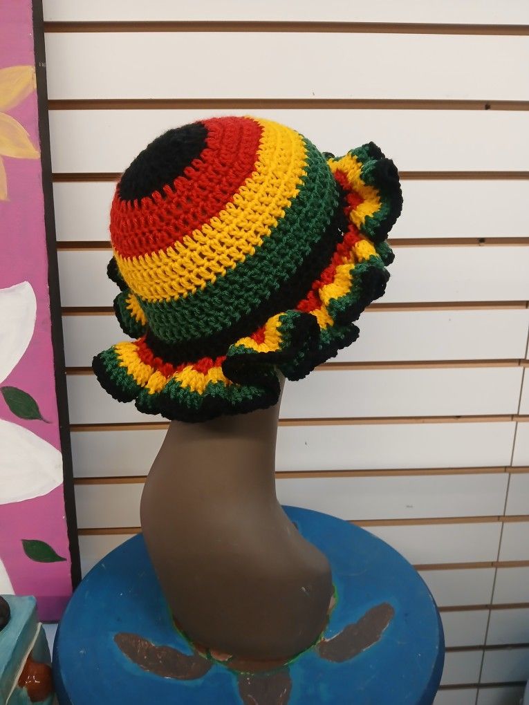 Jamaican Ruffle Hat