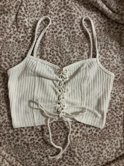 White Tie Tank Top