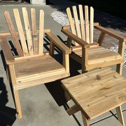 Brand New Wood Outdoor Chairs