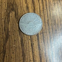 1953 REPUBLIC DE CUBA 1 PESO! 