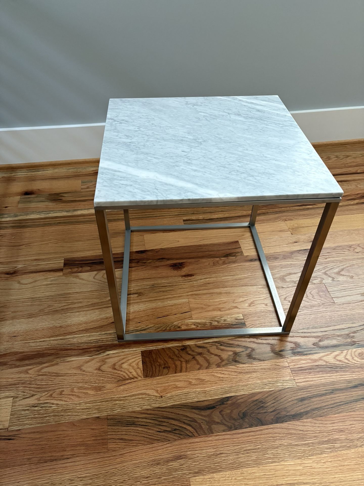 Marble & Metal End Table