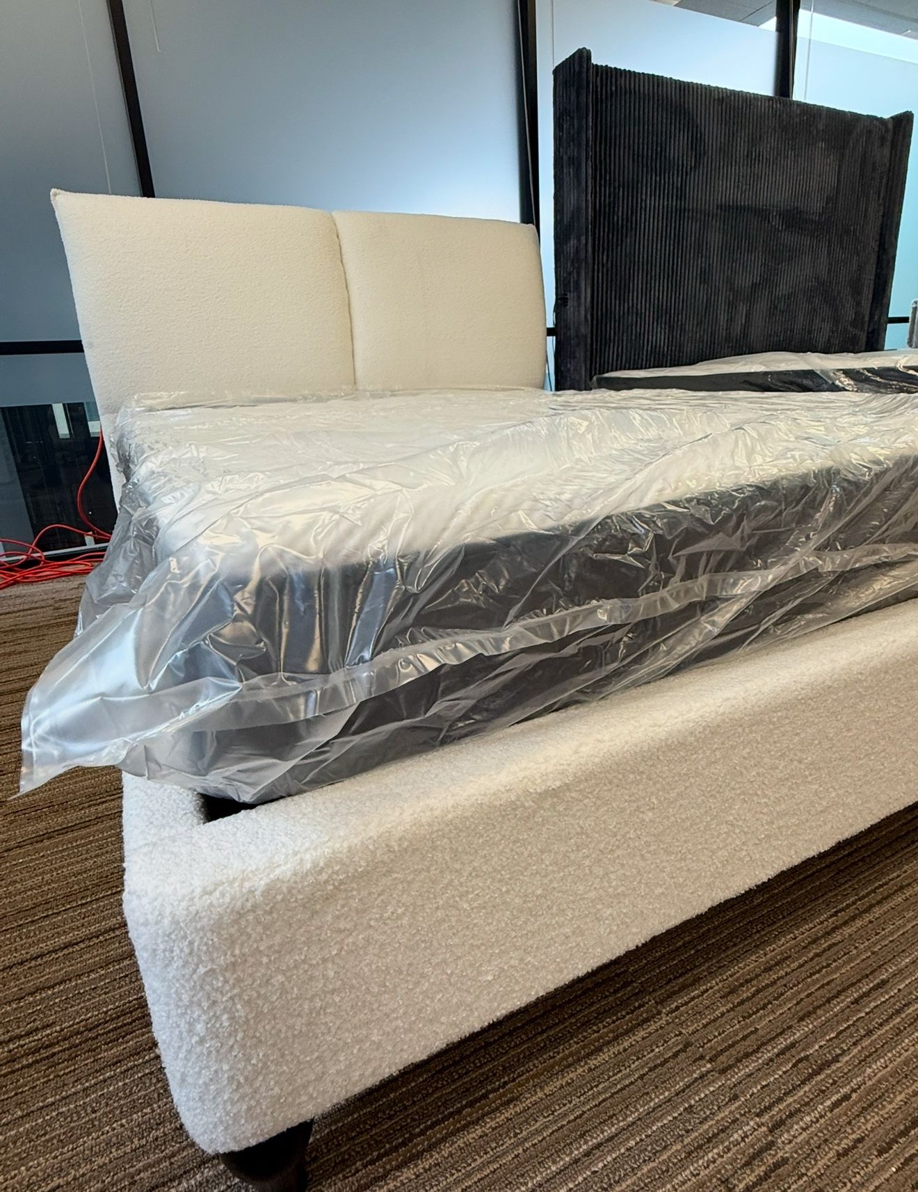 New Queen Bed Frame + Memory Foam Mattress