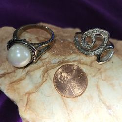 Silver Plated Cocktail Rings