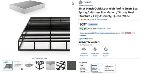 Queen Box Spring.  FREE