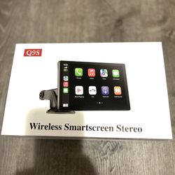 Brand New Wireless Apple Carplay Screen for Car 4K Dash Cam, 9" Portable Apple Carplay & Android Auto Car Stereo, with 1080p Backup Camera, GPS Naviga