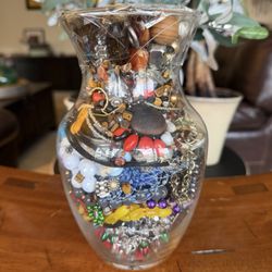 Jewelry Jar Parts Craft Mystery Jewels (A)