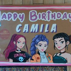 Hand-Painted Party Banners, Decorations 