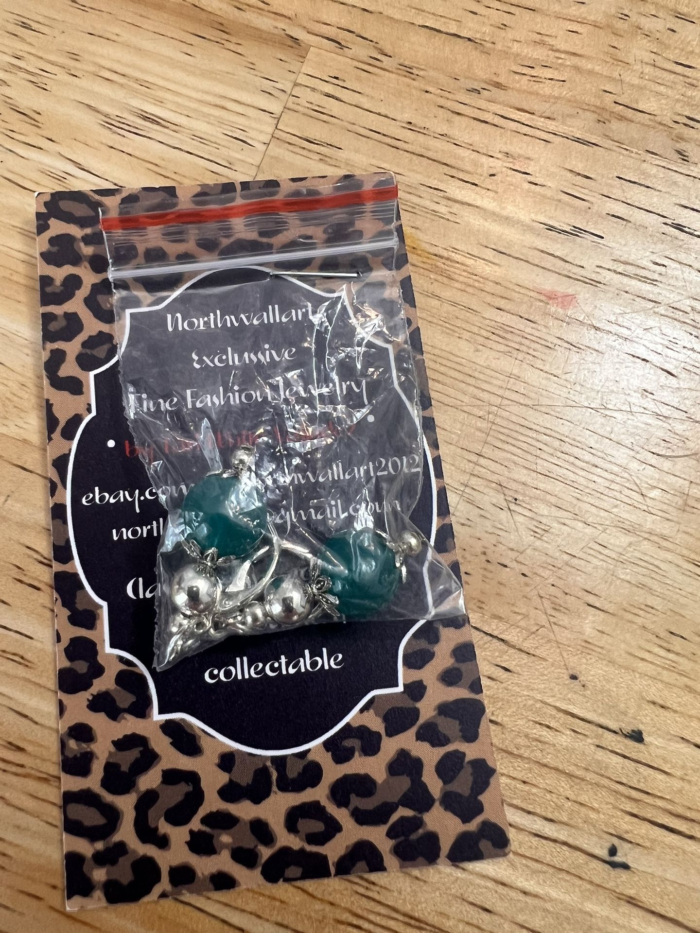 Sterling Silver Dark Jade Earrings