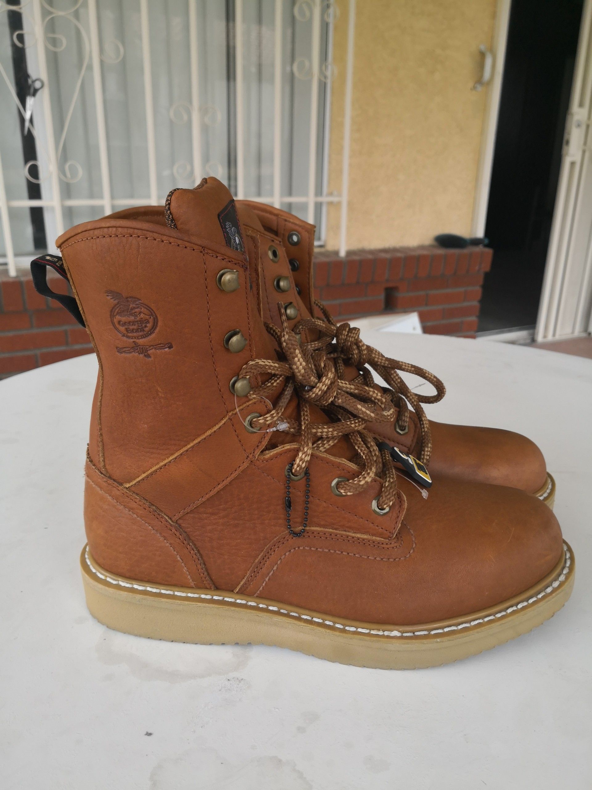 New Georgia steel toe work boots size 10