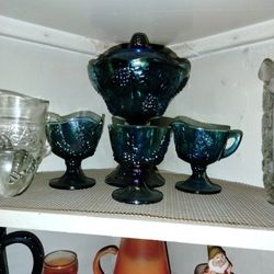 Rainbow Depression Glass Set