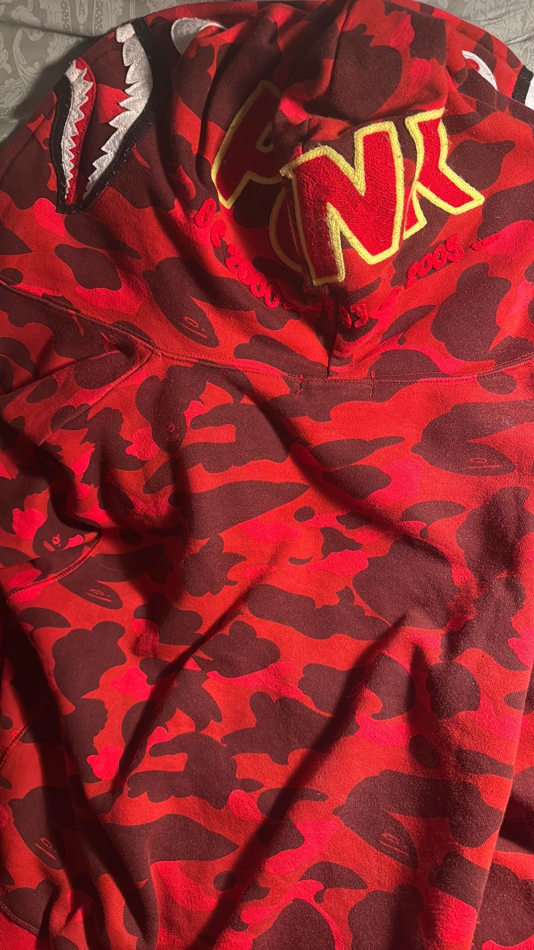 PONR Bape Hoodie Full Zip Up Size 2xl But Fits Like A Large