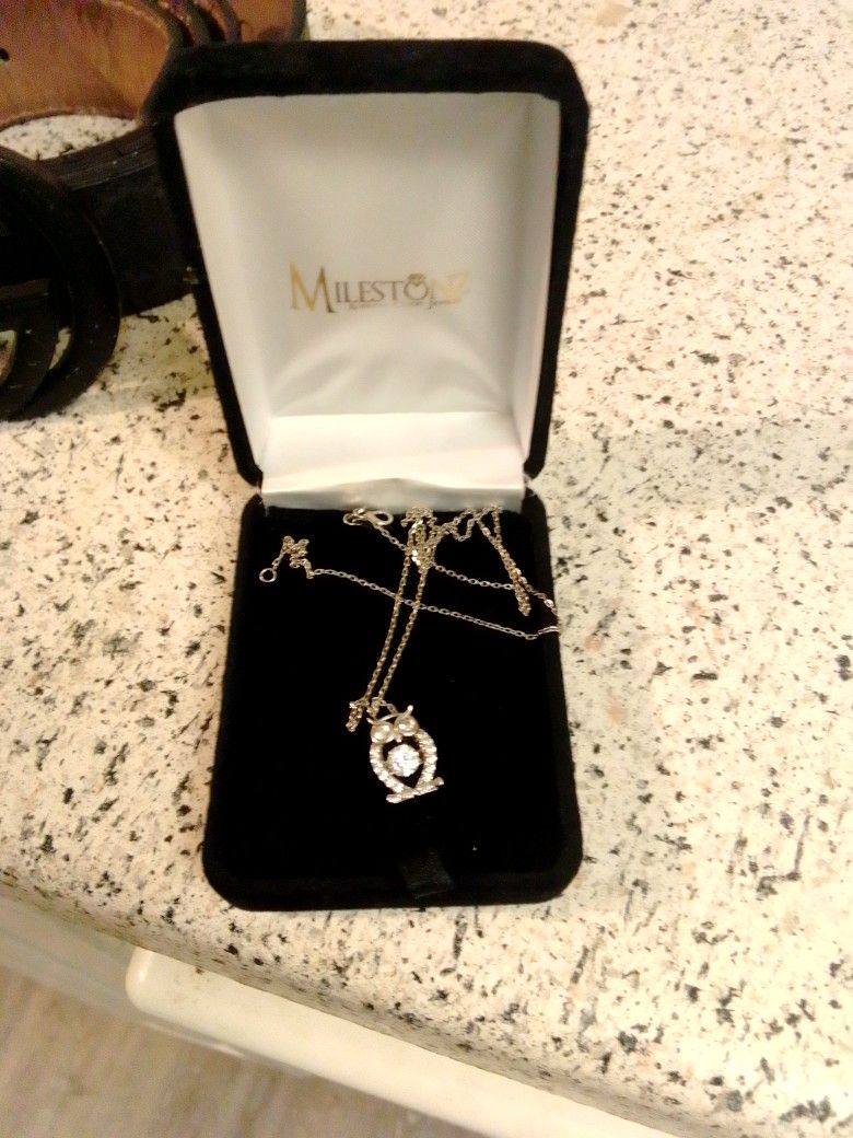 Milestone Owl Diamond Pendant