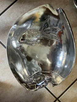 Arthur Court Vintage Koi Bowl Carnelian Eyes
