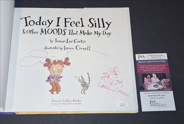 🔥Jamie Lee Curtis Laura Cornell Signed Autographed Book Today I Feel Silly JSA🔥