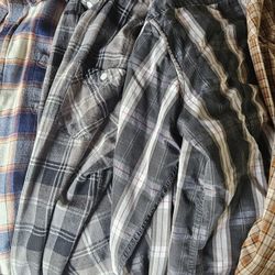 Mens Long Sleeve Button Ups Sz L