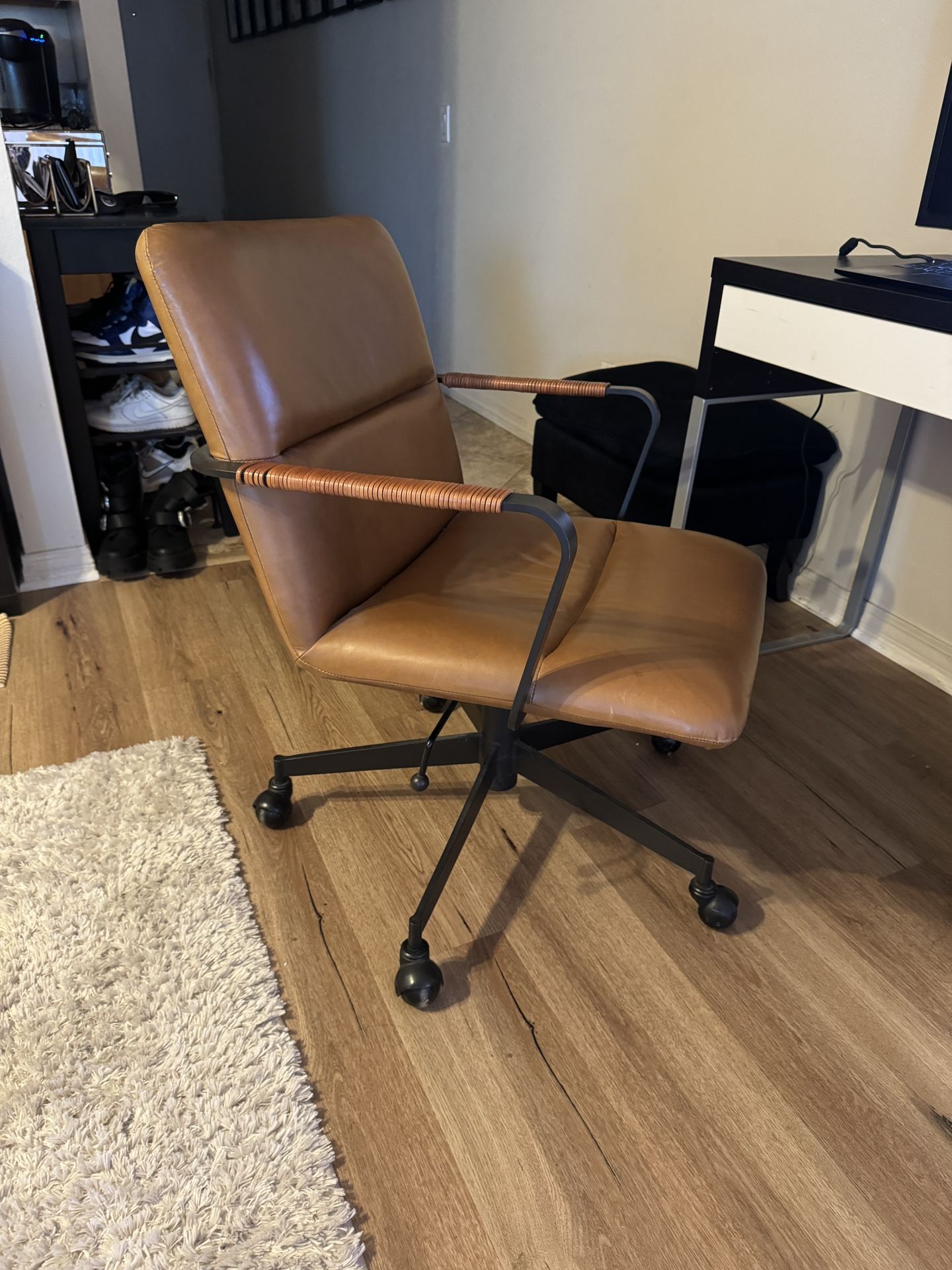 West elm Leather Chair 