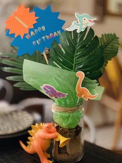 Dinasour Birthday Centerpieces