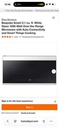 Samsung microwave over-range