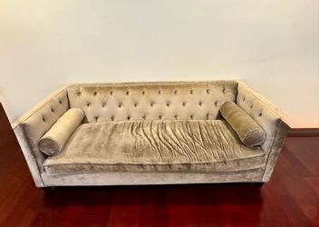 $135 (OBO) - Jonathan Louis Champagne Velvet Couch