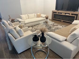 Glass Coffee & Side Table Set
