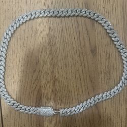 Cuban Link Chain 14l White Gold